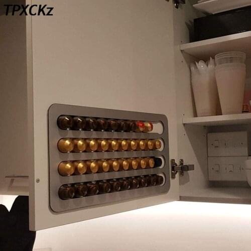 Coffee Pod Capsule Kitchen Storage Holder Stand Dispenser Rack Wall
