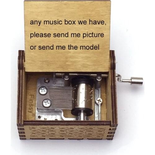 Any music box we have in my music box store for VIP dropshipper wooden musical box