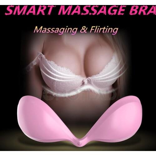 Breast Enlargement Massager Nipple Stimulator Invisible Bra For Women Nude bra Nipple Vibrator Sex Products For Women Sex Toys