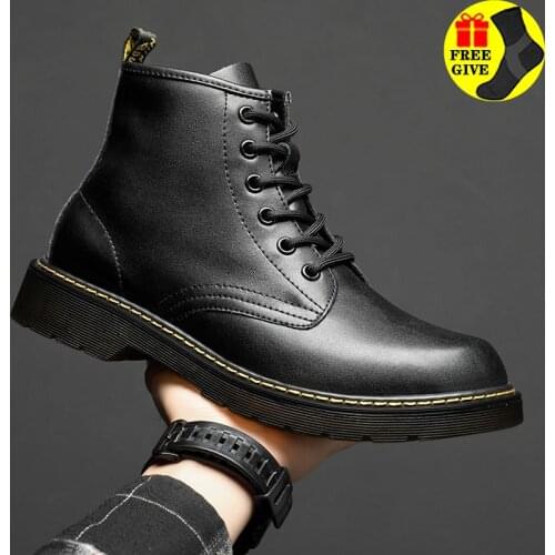 Fashion Mens Casual Shoes Soft Genuine Leather Walking Driving Shoes UK Style Comfortable City Office Daily Boots Men Sneakers