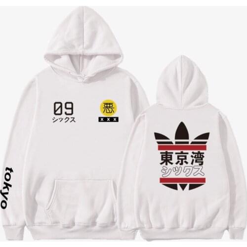 Mens Hoodies Anime Tokyo Bay Sweatshirt 2019 New Hot Sale Raglan Hoody Funny Autumn Winter Mens Sportswear Hoodie Outwear