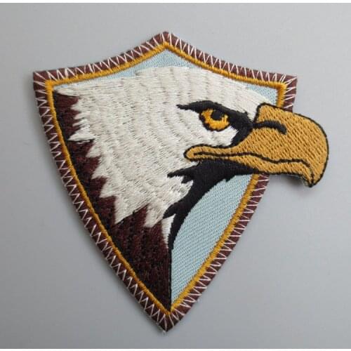 American Eagle hawk Embroidery Patches for Jacket back vest Motorcycle Club Biker 7.2cm *6.4cm