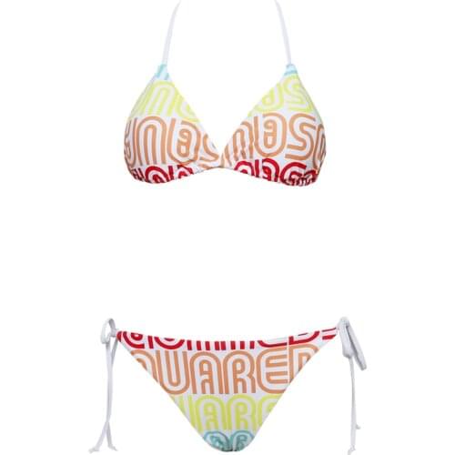 2020 New Swimwear Women Sexy Letters Print Bikini Set Two Piece Beachwear Swimsuits Woman Bikinis Swimwear Bath Suit