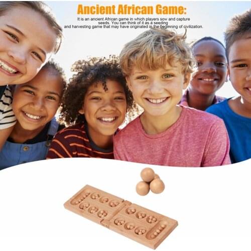New Board Games Folding Wooden Mancala Strategy Games For Adult Children Portable Birthday Gifts Toys For Kids
