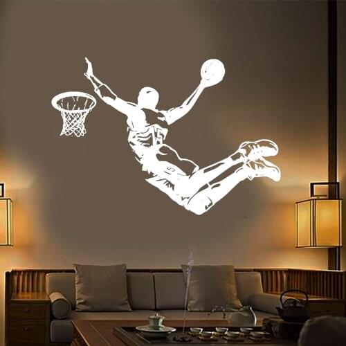 New Design Michael Wall Sticker Vinyl DIY Home Decor Basketball Player Decals Sport Star For Kids Room Free Shipping DW8673