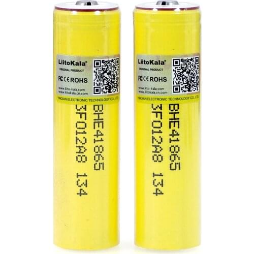 4-40PCS 2019 Liitokala Original HE4 2500mAh Li-lon Battery 18650 3.7V Power Rechargeable batteries Max 20A,35A+DIY Point cap
