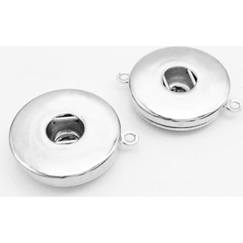 Necklace Lowest Price Diy 18mm round Snap Button plate Jewelry Copper Oem, Odm Nn003