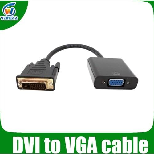 Converter DVI Male to VGA Female Built in Chips Support Video Card GTX1060 , GTX1070 ,GTX1080