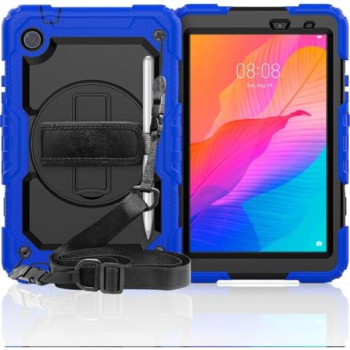 Shockproof Heavy Duty Kids Case for Huawei MatePad T8 8.0 inch Cases MatePad T Cover with Wrist Straps & Neck Strap Funda