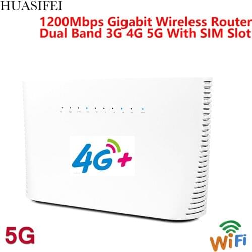 Unlock 1200Mbps Wifi Router 4G LTE Cpe Mobile Router, Support LAN Port SIM Card Slot Portable Wireless Router 4G USB Modem Wifi