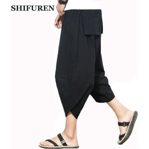 Мужские укороченные брюки SHIFUREN China At AliExpress
