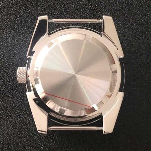 Steel Case Watch Case Orange Inner Shadow Stainless 43mm Aluminum Ring for 10ATM NH35/NH36 Movement