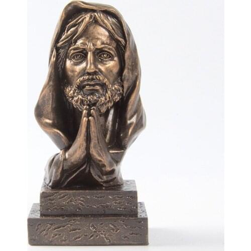 Imitation bronze jesus statue Resin Jesus Christ cross church decoration High-quality home decoration ornaments