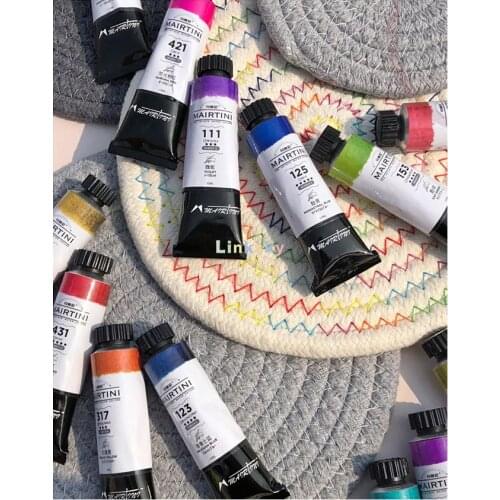 Mairtini Artist level,delicate transparency colors,finely ground water-based pigments, Single tube 15ml, Highly soluble paints