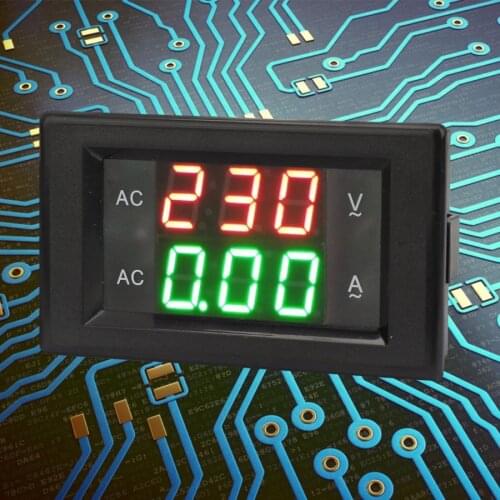 YB4835VA AC Voltmeter Digital Display AC 500V/50A LED Ampere Meter Voltmeter