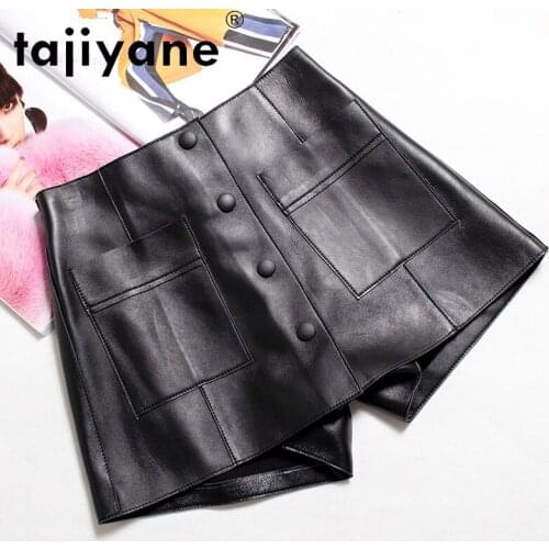 Skirt Summer Womens Skirt Women Real Sheepskin Shorts Skirts Genuine Black Skirts Korean Fashion Clothing Jupe TN2119