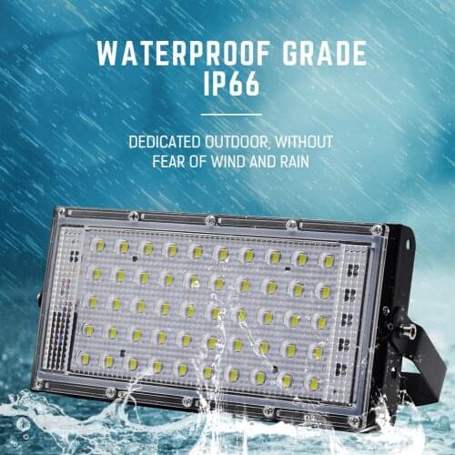 Z30 50W Led Flood Light AC 220V 230V 240V Outdoor Floodlight Spotlight Wall IP68 Waterproof LED Street Lamp Landscape Lighting