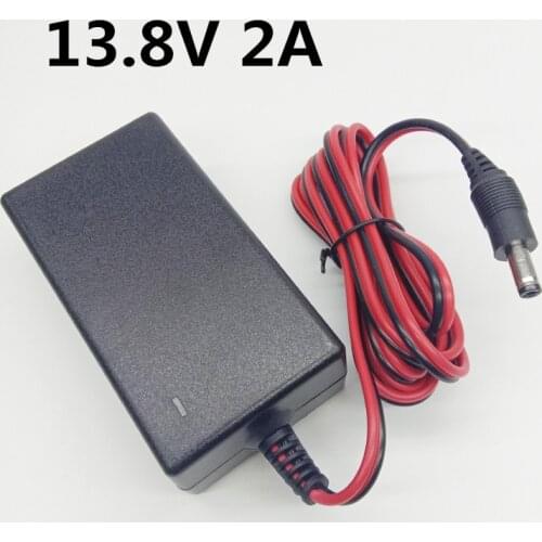 EU US UK AU plug 13.8V 2A Power Adapter Battery Charger 13.8 volt 2000mA Lithium Li-on Power Supply transformer DC 5.5MM*2.1M