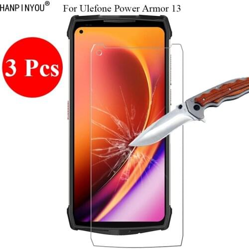 3 Pcs/Lot New 9H 2.5D Tempered Glass Screen Protector For Ulefone Power Armor 13 Armor13 Protective Film + Clean Tools