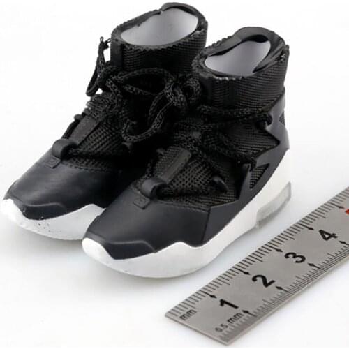 1/6 Scale Trend Soldier Pvc Material Boots Shoes White Black Brown Three Hollow Shoes 12'' Action Figure Body Model Accessories