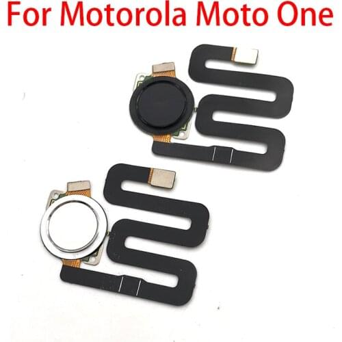 20pcs/lot Fingerprint Sensor Home Return Key Menu Button Flex Ribbon Cable For Motorola Moto One