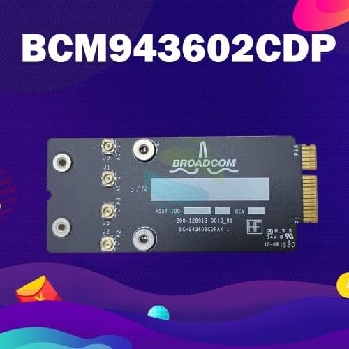 New 653-00005 For Apple iMac A1418 A1419 WiFi Airport 802.11ac WLAN Card Bluetooth 4.2 BCM943602CDP BCM943602CDPAX 2015-2019