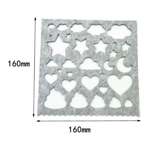 7pcs Wool Felt Mold Needle Felting DIY Craft Stencil Applique Handicraft Shaping Mould Sewing Accessories