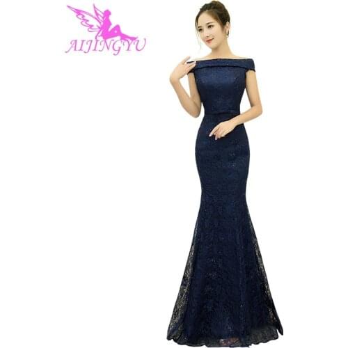 AIJINGYU Sexy Long Sleeve Dresses Evening 2021 Party Gown Women Elegant Formal Dress Fashion Ball Gowns FS184