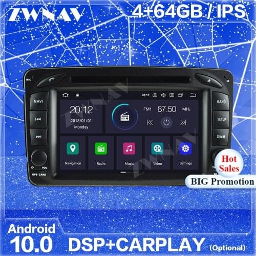 Carplay IPS Android 10 Screen For Mercede-Benz W203 W209 W463 W168 Auto Audio Radio Stereo Multimedia PlayerGPS Navi Head Unit