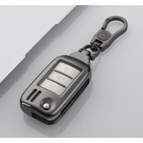 Zinc Alloy Car Key Cover Case Shell Holder Keychain for Roewe RX5 MG3 MG5 MG6 MG7 MG ZS GT GS 350 360 750 W5 Accessories