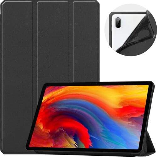 Case For Lenovo Tab Plus 11 2021 TB-J607F Smart tablet funda Tab P11 TB-J606F 11 Tri-Fold Leather Shock Proof Tablet Stand Shell