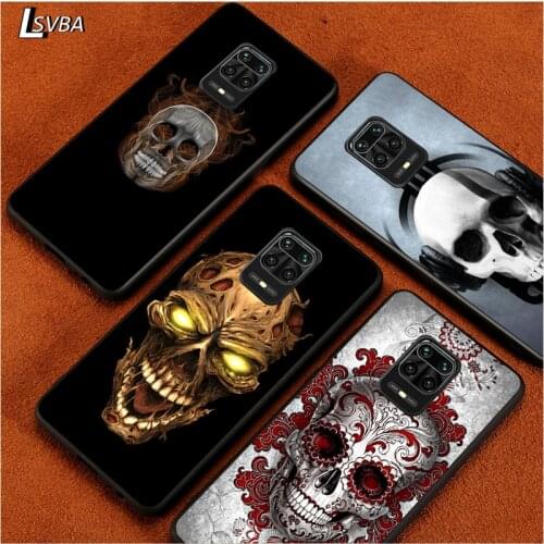 Black Soft Cover Head of death for Xiaomi Redmi Note 9 9S 8 8T 7 7S 6 5A 5 4X 4 Pro Max Prime Phone Case