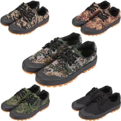 Mens Tendon Bottom Camouflage Shoes Non-Slip Wear-Resistant Work Shoes Breathable plus Size 45 Size 2021 New
