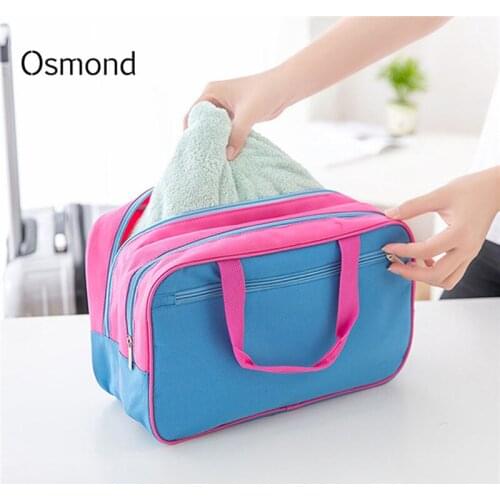 Osmond Oxford Cloth Storage Travel Bag Wash Bag Wet And Dry Separation Package Summer Beach Bag For Weekend Travelling Tote