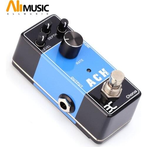 EX Micro Effect Pedal ACH Acoustic Guitar Chorus Pedal Wooden Guitar Effects Pedal True Bypass