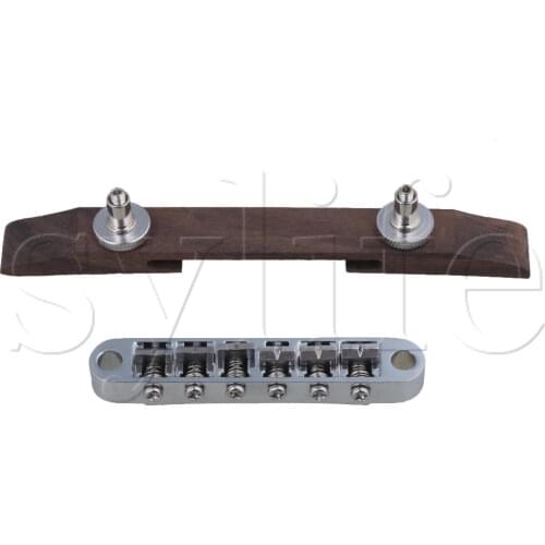Guitar Tunomatic Bridge Saddle Copper Rosewood for Archtop Jazz Guitar