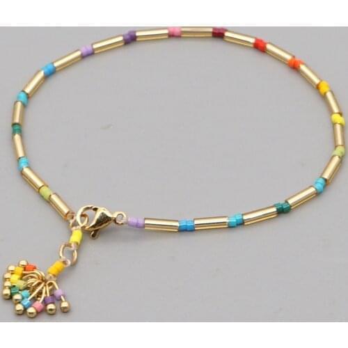 Go2boho Charm Bracelets For Women Jewelry Boho Rainbow Miyuki Bracelet Bohemian Accessories Colorful Pulseras Femme Jewellery Gi