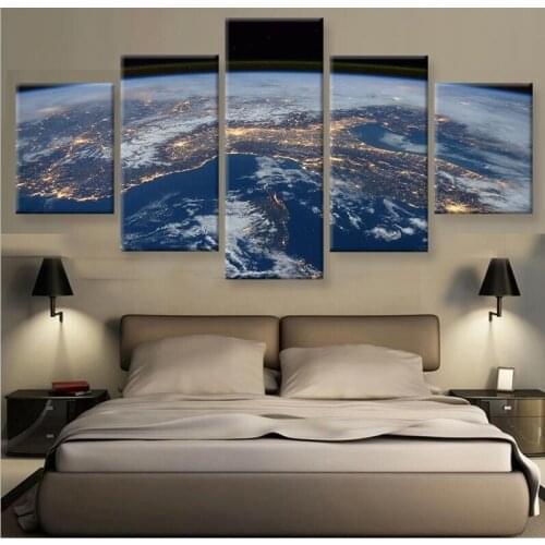 HD Print 5 pcs canvas wall art print kometen painting Modern Home Decor wall art picture for living room decor Painting /PT0830