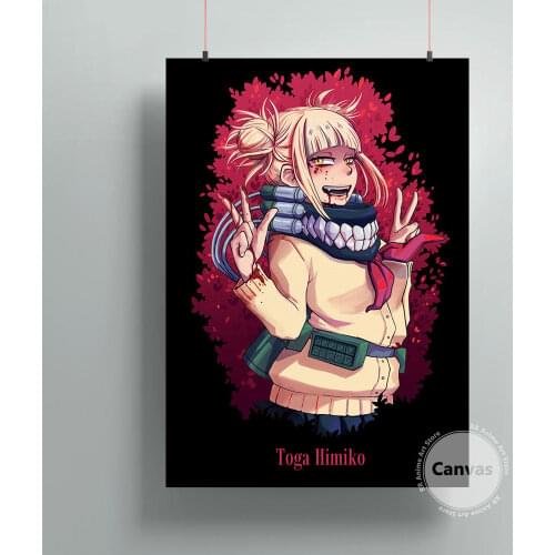 Canvas Anime Himiko My Hero Academia = Pictures Home Manga Decoration Paintings Poster HD Prints Wall Art Modular Living Room