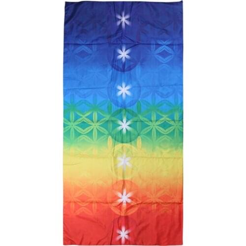 Rainbow Chakra Tapestry Mandala Bohemian Stripes Towel Carpet Travel Yoga Mat Outdoor Home Decor Mats 150x75cm Drop Shipping