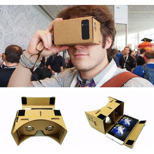 Hot Sale VR Cardboard Glasses 3D Glasses for Xiaomi Android DIY VR Glasses Box for iPhone 5 6 7 Smart Phones 3D VR Glasses