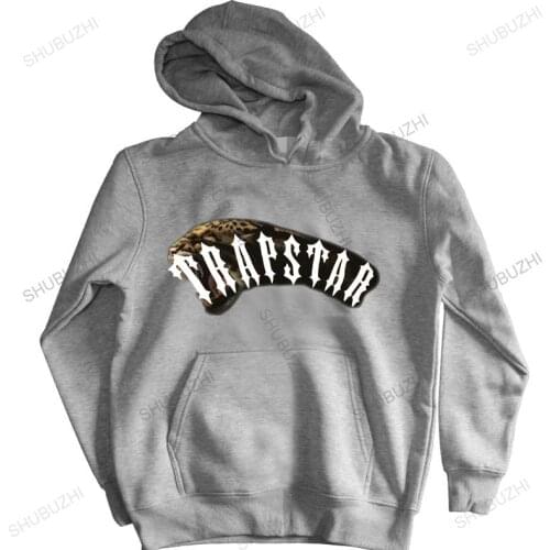 Homme cotton hoodies zipper TRAPSTAR LONDON BEAST MODE LEOPARD zipper BLACK SIZE S M L BNWT men shubuzhi brand winter hoody