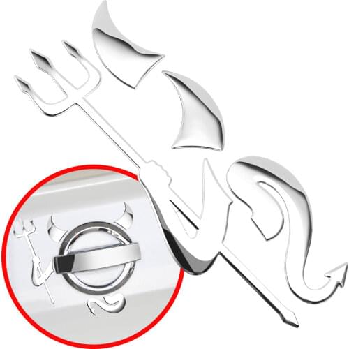 1pc Cute 3D Devil Style Demon Car Stickers for Kia Rio K2 Sportage Soul Mazda 3 6 CX-5 Lada Skoda Octavia