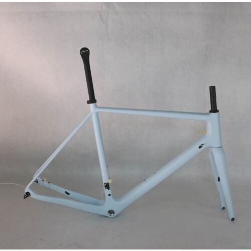 Newest Gravel Bike For Toray Full Carbon Fiber Gravel Bike Frame GR029 Bicycle Metallic red color