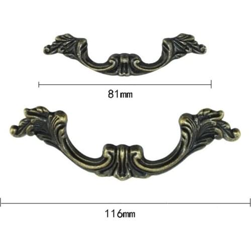 Bulk Antique Alloy Furniture Handle Cabinet Knobs and Handles Drawer Kitchen Door Pull Cupboard Handle Furniture Fittings,20Pcs