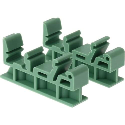 PCB 35mm DIN Rail Mounting Adapter Circuit Board Bracket Holder Carrier Clips