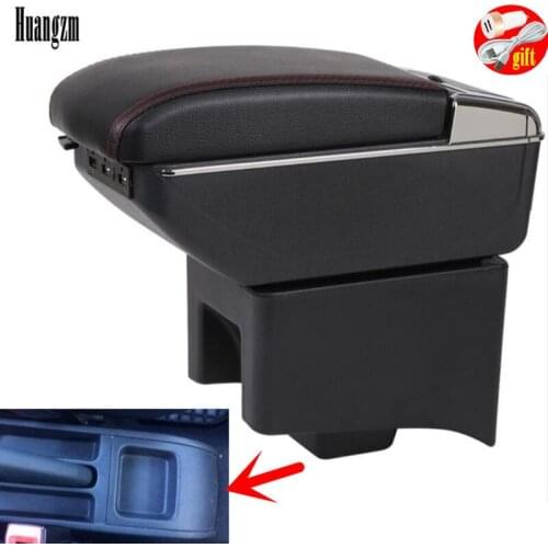 Armrest Box For Volkswagen Polo V Armrest In Car Storage Box For Polo PU Leather 2009-2020