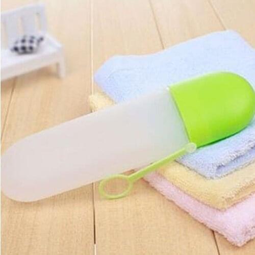Portable Toothbrush Toothpaste Case Box Plastic Protector Toothbrush Tube Cover For Outdoor Travel LX7217
