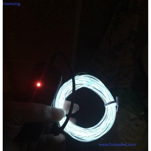 3M Length White Color Diameter 2.3mm Wire EL With DC3v Inverter