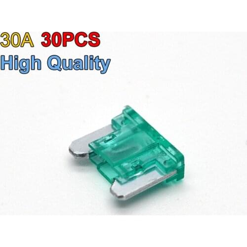 High Quality Brand 30pcs Mini Size Auto Boat Car Blade Fuse 30 AMP